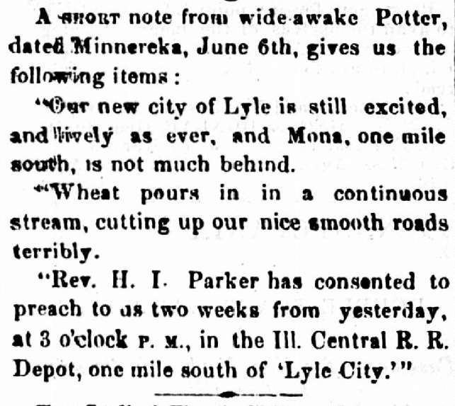 Our new city of Lyle is still excited and lively as ever Lyle